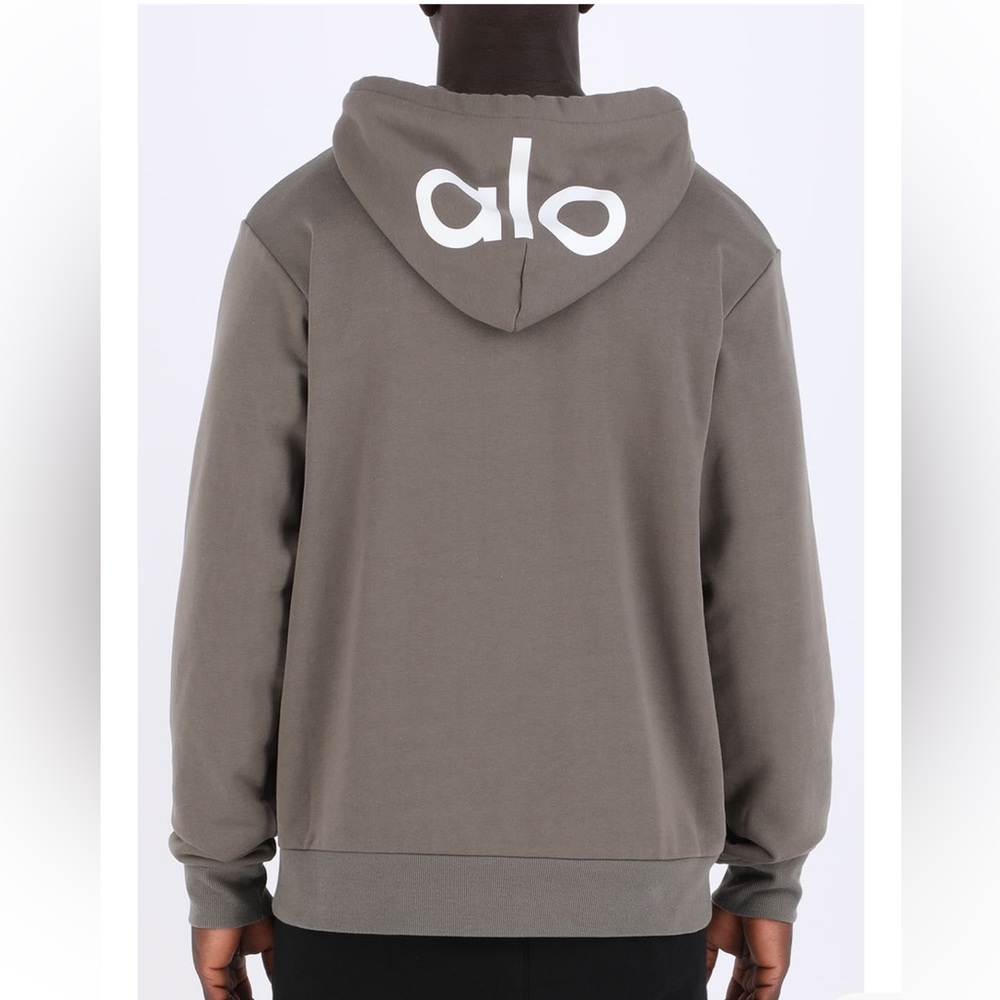 Alo Men’s Caliber Hoodie in Olive Branch Size M - Picture 9 of 12